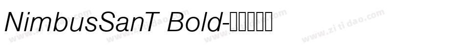 NimbusSanT Bold字体转换